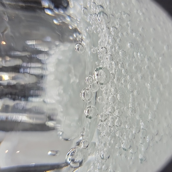 Hand Blown Voltive Tea Light Candle Holder w/Controlled Bubbles - Picture 7 of 8